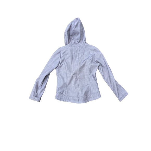 ZeroXposur Womens Hooded Softshell Jacket Light Gray Size M Polyester Blend - Picture 2 of 6